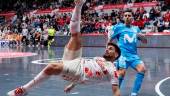 Esteban, en una acción de un partido contra Movistar Inter.