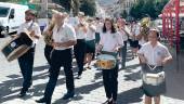La Asociación Centro Cultural Musical Santa Cecilia, durante el pasacalles que marca el inicio de la feria en honor a la Virgen de la Paz. / Ana Isabel Bravo / Diario JAÉN.