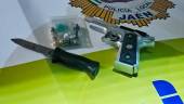Armas intervenidas. / Policía Local de Jaén.