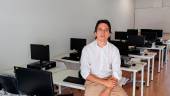 Luis García Millán, en la nueva Aula Mentor en Emplaza. / Ayuntamiento de Jaén. 