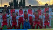 Formación inicial del CD Torreperogil frente al Huétor Vega. / CD Torreperogil. 