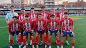 Alineación de la UDC Torredonjimeno frente al Churriana CF.