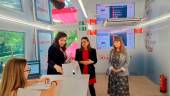 Eva Arranza, Ángeles Díaz y Nuria Cobo en la presentación de la iniciativa de Mapfre. 