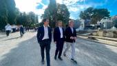 Luis García Millán, Julio Millán y Javier Padorno durante una visita al cementerio de San Fernando. / Ayuntamiento de Jaén.