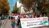 Imagen de archivo de una manifestación por la sanidad pública en Jaén. / Álex Gómez / Diario JAÉN.