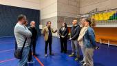 Julio Millán visita las obras junto a concejales y representantes de la AMPA. / Ayuntamiento de Jaén.