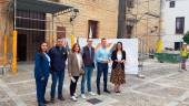 África Colomo y José Luis Agea visitan las obras en el Centro Cultural Baños Árabes. / Diputación de Jaén. 