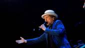 Joaquín Sabina durante uno de sus últimos conciertos en Latinoamérica.