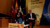 La ministra de Ciencia e Innovación, Diana Morant, y el alcalde de Sevilla, Antonio Muñoz.