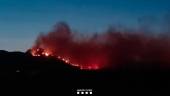 Imagen del incendio forestal de Paüls (Tarragona). / Agents Rurals.