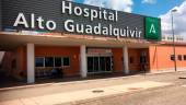 Entrada de urgencias del Hospital Alto Guadalquivir de Andújar.
