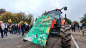 Protesta de los agricultores frente a los organismos oficiales europeos en Estrasburgo. 
