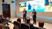 Luis Planas y Francisco Reyes durante la presentación de Expoliva / Agustín Muñoz / Diario JAÉN.