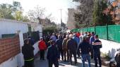 Los vecinos de varias asociaciones, durante la reunión de esta mañana.