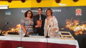 PRESENTACIÓN. María Garel, escritora, Marcos Moreno, autor del libro y María José Sánchez, cronista de Torres.