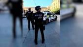 Agentes de la Policía en la Plaza de Santa María. / Policía Local de Jaén.
