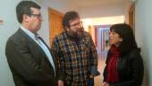 DEDICACIÓN. Antonio Moreno, Pedro Pedrero y Francisca Medina.