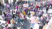 REIVINDICACIÓN. Decenas de personas, principalmente mujeres, se congregaron en las calles ubetenses para protestar.