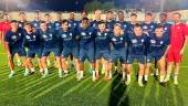 La plantilla del Villacarrillo CF, en un entrenamiento de cara a la nueva temporada. 