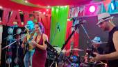 La banda jiennense Top Secret, que actuó ayer en la caseta de Diario JAÉN (31-33).