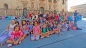 Escolares durante una actividad dentro de la formación vial. / Ayuntamiento de Jaén.
