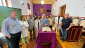 Acto de recepción oficial del restaurado Libro de Intitulación de Jaén en el salón de plenos.