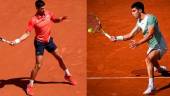 Novak Djokovic y Carlos Alcaraz. / Archivo Europa Press.