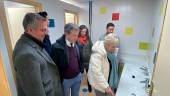 Julio Millán, Javier Padorno y Eva Funes visitan el resultado de las obras. / Ayuntamiento de Jaén.
