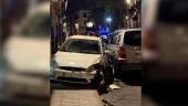 Estado en el que quedó el coche tras el accidente. 
