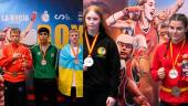Manuel Bueno, primero a la izquierda, superó en la final al mexicano Jonathan Bibriesca, mientras que Cristina Peinado, a la derecha, se impuso a la irlandesa Riona Devlin.