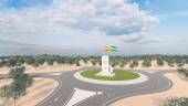 Así quedará el monumento con el que la Junta pretende homenajear a la Guardia Civil en el enlace oeste de Baeza, en la Autovía del Olivar.