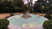 Fuente en los Jardines de Jabalcuz, uno de los pulmones verdes de la ciudad.