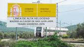 tren. Obras de adecuación para incorporar una línea de Alta Velocidad, a la altura de Las Infantas.