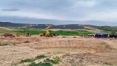 Maquinaria en los terrenos donde se construye el campus principal del Cetedex. / Subdelegación del Gobierno. 
