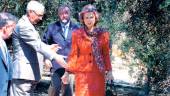 La Reina Sofía, durante la visita a la exposición de “Tierras del Olivo”. / Archivo fotográfico del Diario JAÉN.