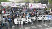 REIVINDICACIÓN. Imagen de archivo de la concentración en la que participó “Jaén Merece Más” junto a otras plataformas jiennenses.