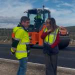 Miguel Ángel Contreras visita las obras en la A-311. / Junta de Andalucía.