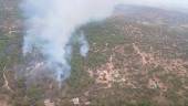El incendio en Las Viñas, a 19 de septiembre. Archivo. / Infoca.