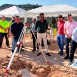 Colocación de la primera piedra del Parque de Bomberos de CambiL.