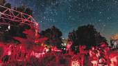 CIELO ESTRELLADO. Observación astronómica desde el parque del Hornillo de Santiago de la Espada dentro del cuarto encuentro Star-Party.