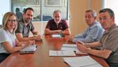 Reunión con los nuevos responsables de Aqualia. / Ayuntamiento de Jaén. 