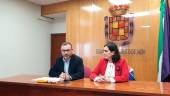 DECLARACIONES. El concejal de Personal, Carlos Alberca, y la concejal de Hacienda, María Orozco.