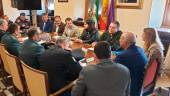 REUNIÓN. Junta de Seguridad Ciudadana, ayer en el Ayuntamiento, presidida por el alcalde.