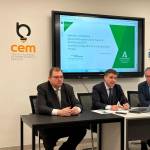 Javier Calvente, Cristóbal Sánchez y Luis Mariano Camacho durante el acto. / Juanfran Paredes / Diario JAÉN.