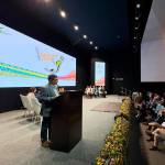 El presidente de la Diputación, Paco Reyes, durante su intervención en los XII Premios Degusta Jaén. / Diputación de Jaén.