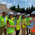 Visita a la construcción del Punto Limpio en Mengíbar. / Pablo Espinosa Luna / Diario JAÉN. 