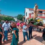 Rufina Castillo interpretó un emotivo fandango a la Virgen del Carmen.