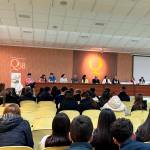 Estudiantes de ESO, Bachillerato y Ciclos Formativos del IES “Salvador Serrano” en la jornada “El sector agroalimentario y las cooperativas de Andalucía”. / Junta de Andalucía.