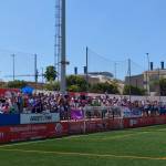 El Real Jaén se solidarizó con la situación vivida por su afición en el Estadio Juan Manuel Azuaga de Torre del Mar. / Álex Gómez / Diario JAÉN. 
