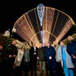 Inauguración del alumbrado navideño en Andújar.
